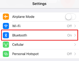 Setting Bluetooth